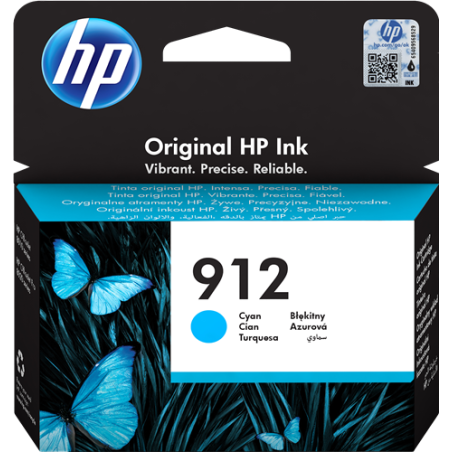 HP 912 Cartouche Cyan Originale 