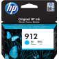 HP 912 Cartouche Cyan Originale