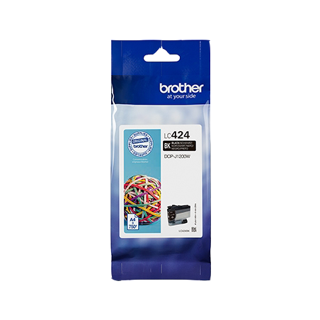Brother LC424BK Cartouche Noir Originale 