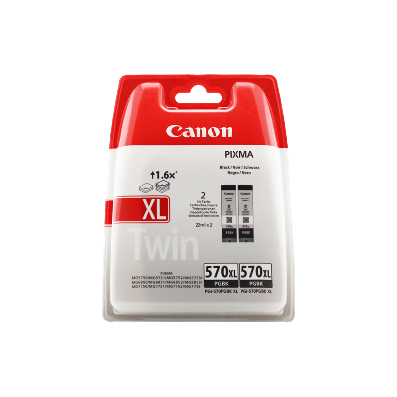 Canon PGI-570pgbk XL Twin Multipack Noir Original