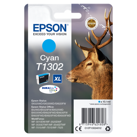 Epson T1302 Cartouche Cyan Originale 