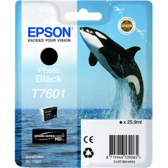 Epson T7601 Cartouche Noir photo Originale 