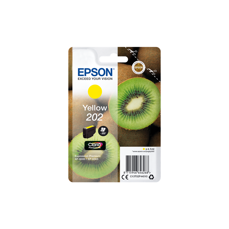 Epson 202 Cartouche Jaune Originale