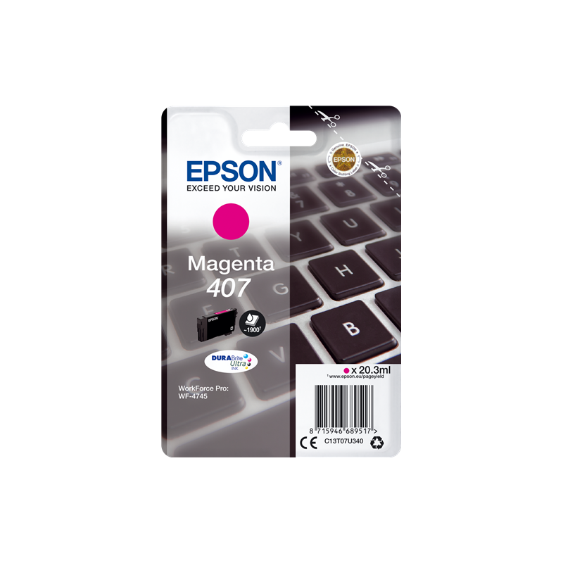 Epson 407 Cartouche Magenta Originale