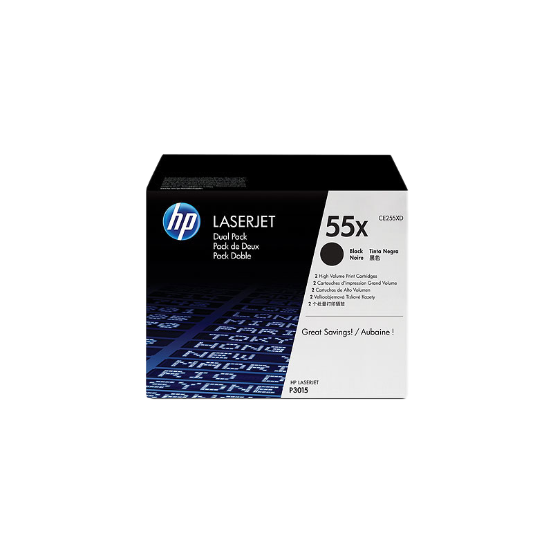HP 55X Multipack Noir Original
