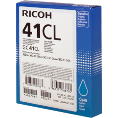 Ricoh 41CL (GC41CL) Cartouche Gel Cyan Originale 