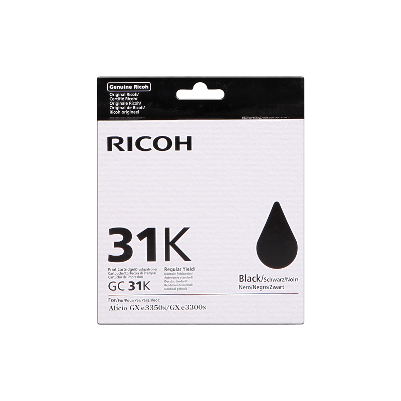 Ricoh 31K (GC-31K) Cartouche Noir Originale