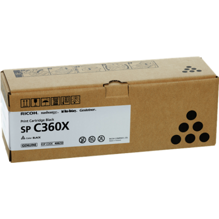 Ricoh SP C360XBK Toner Noir Original 