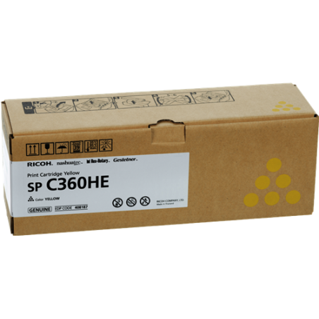 Ricoh SP C360HEY Toner Jaune Original 