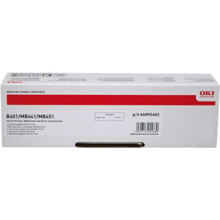 OKI 44992402 Toner Noir Original 