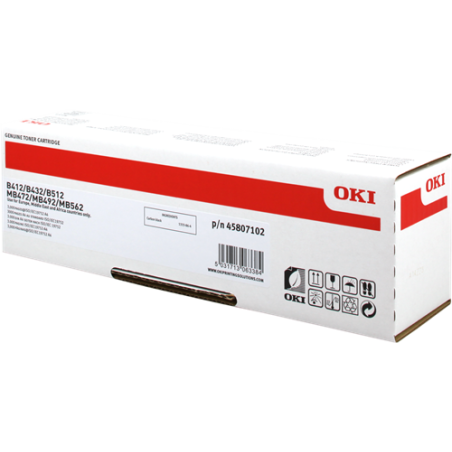OKI 45807102 Toner Noir Original 