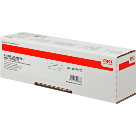 OKI 44574702 Toner Noir Original 
