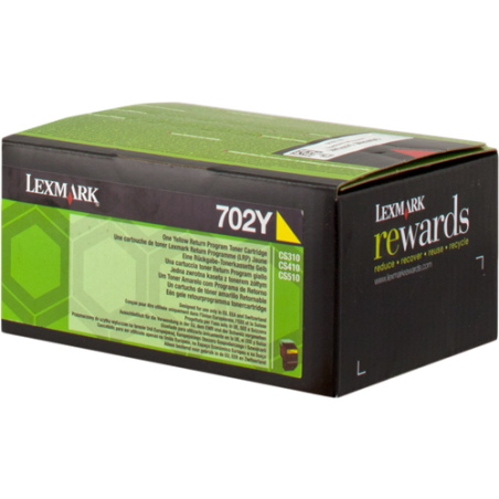 Lexmark 702Y Toner Jaune Original 