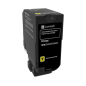 Lexmark 74C2SY0 Toner Jaune Original