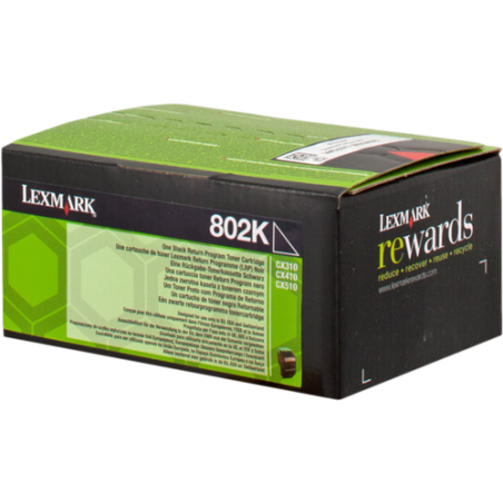 Lexmark 802K Toner Noir Original 