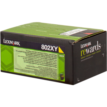 Lexmark 802XY Toner Jaune Original 