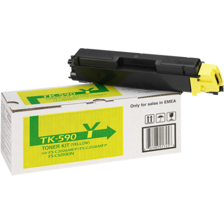 Kyocera TK-590y Toner Jaune Original 