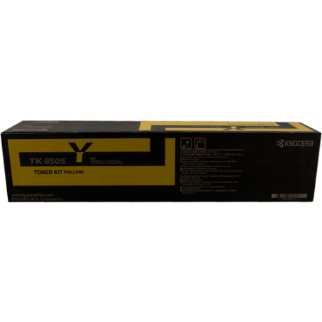 Kyocera TK-8505Y Toner Jaune Original 
