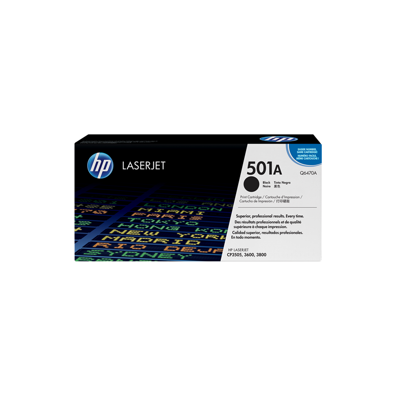 HP 501A Toner Noir Original (Q6470A)