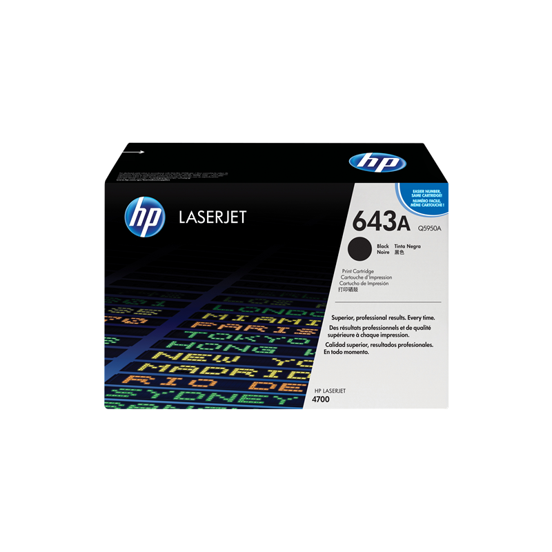 HP 643A Toner Noir Original (Q5950A)