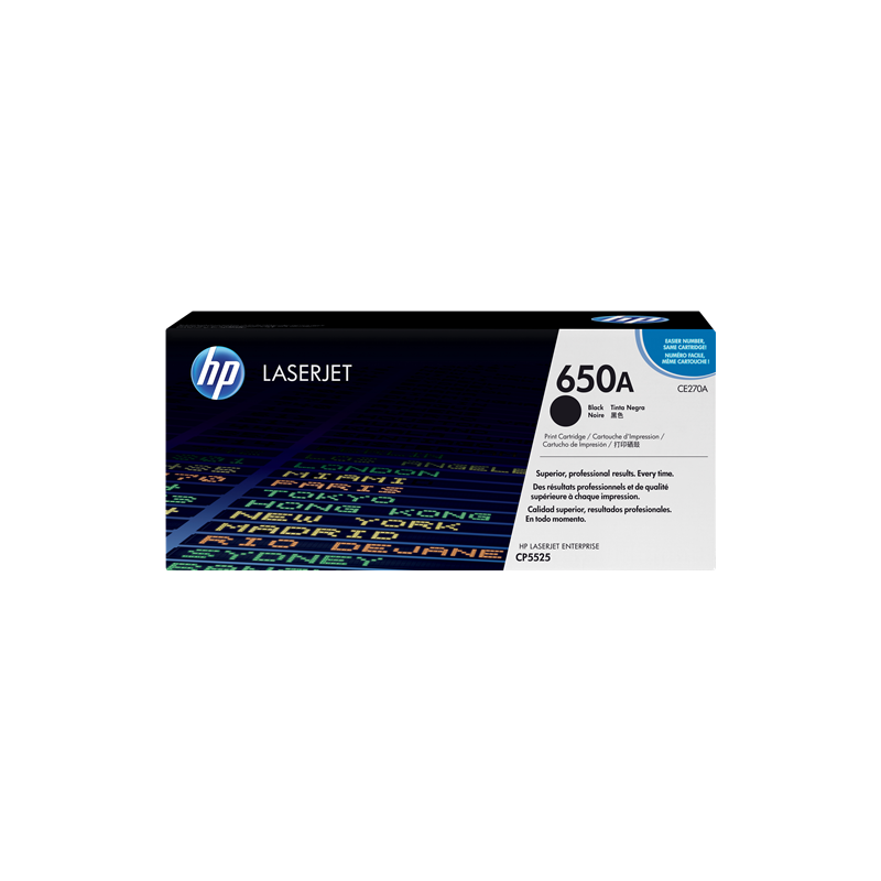 HP 650A Toner Noir Original (CE270A)