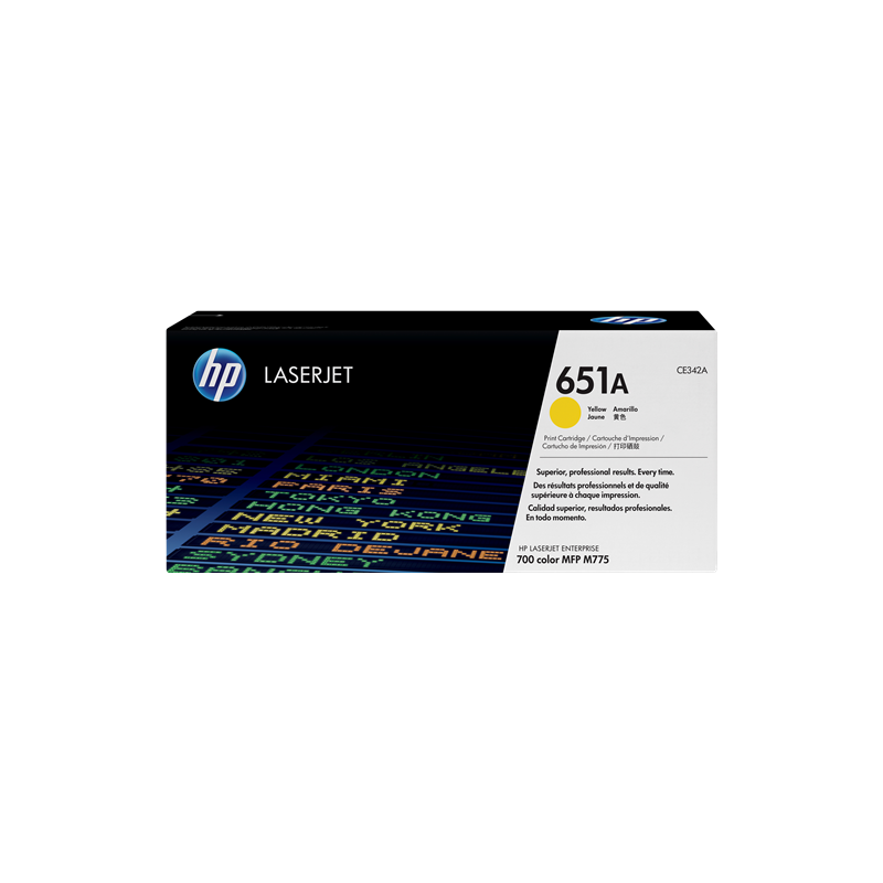 HP 651A Toner Jaune Original (CE342A)