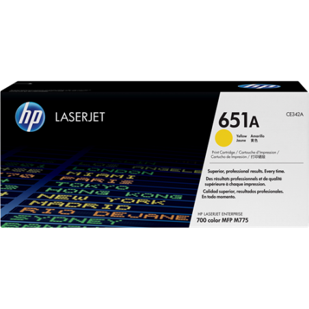HP 651A Toner Jaune Original 