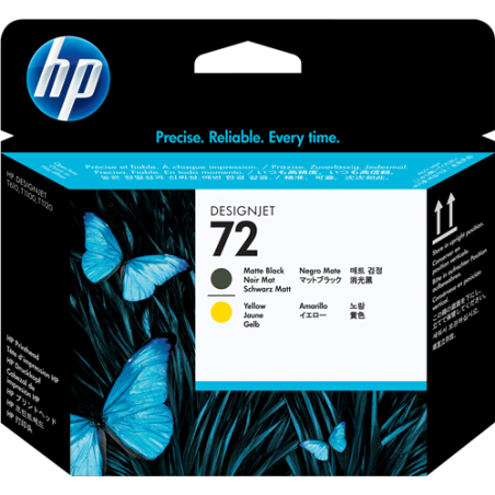 HP 72 Tête d'impression Jaune / Noir Original 
