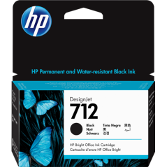HP 712 Cartouche Noir Originale 