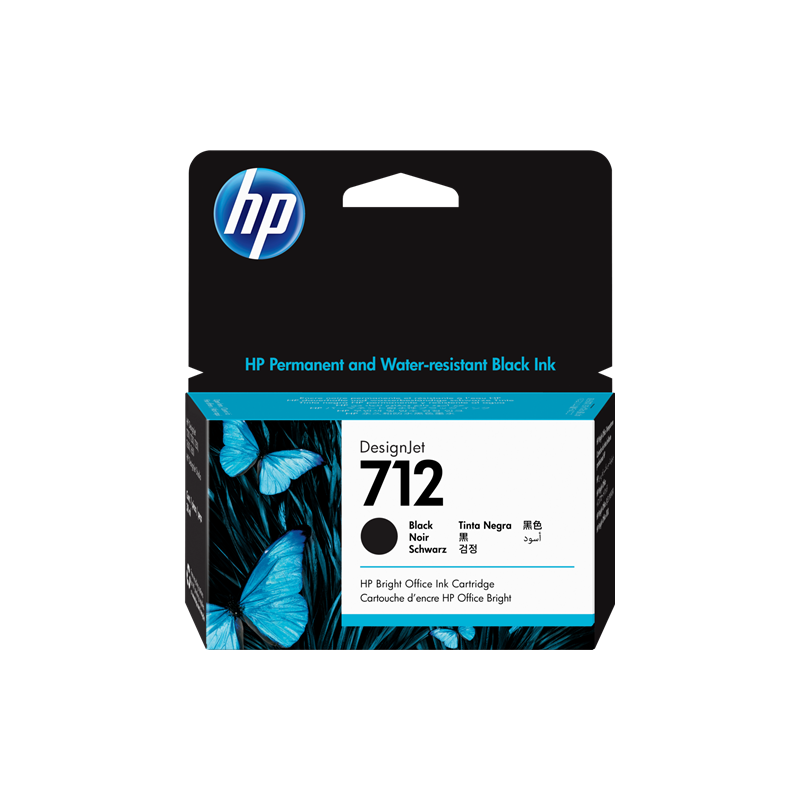 HP 712 Cartouche Noir Originale