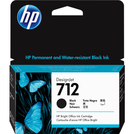 HP 712 Cartouche Noir Originale 