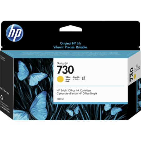 HP 730 Cartouche Jaune Originale 
