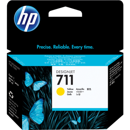 HP 711 Cartouche Jaune Originale 