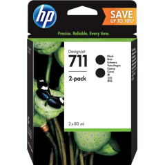 HP 711 Multipack Noir Original 