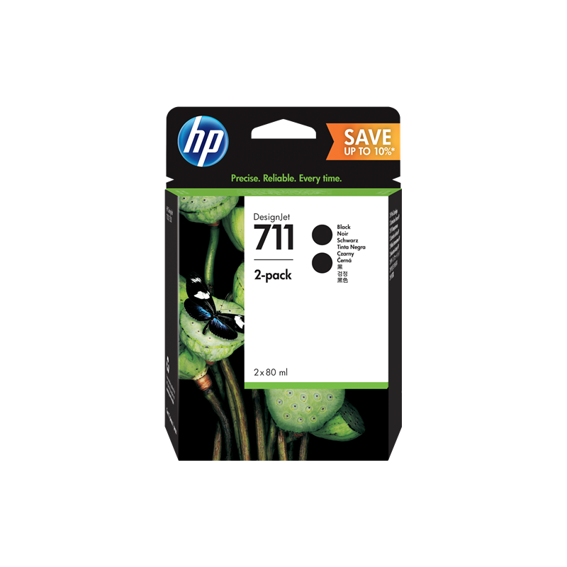 HP 711 Multipack Noir Original