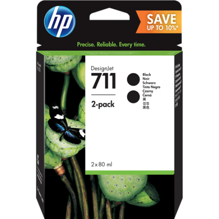 HP 711 Multipack Noir Original 