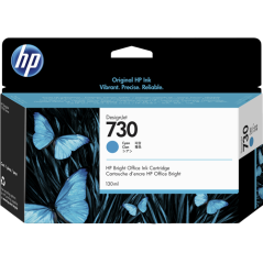 HP 730 Cartouche Cyan Originale 