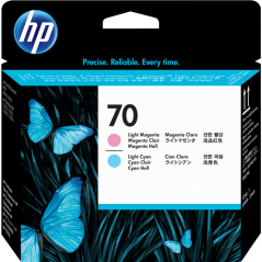 HP 70 Tête d'impression Cyan clair / Magenta clair Originale 