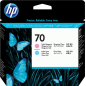 HP 70 Tête d'impression Cyan clair / Magenta clair Originale