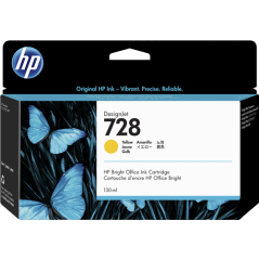 HP 728 Cartouche Jaune Originale 