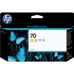 HP 70 Cartouche Jaune Originale 