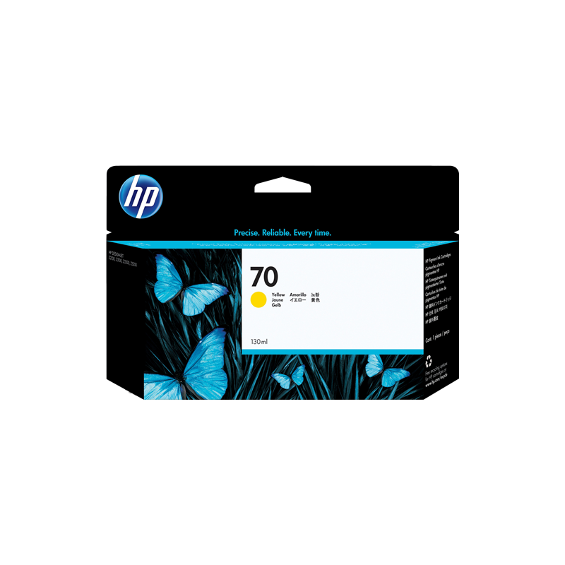 HP 70 Cartouche Jaune Originale