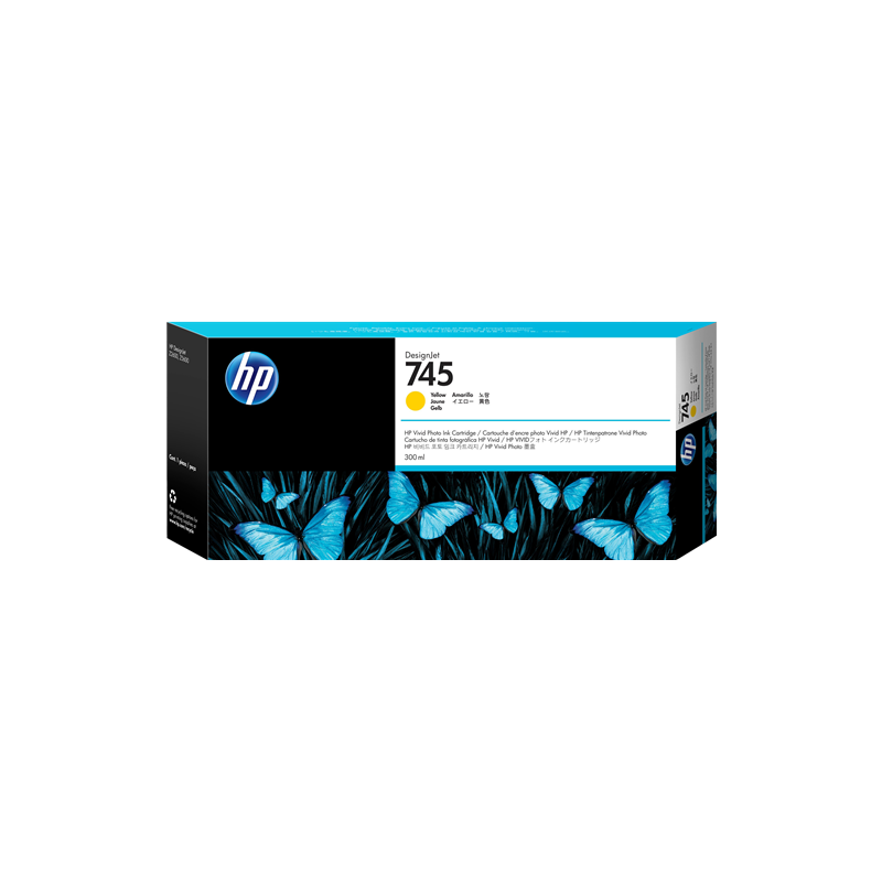 HP 745 Cartouche Jaune 300ml Originale