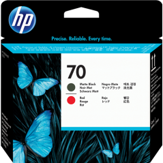 HP 70 Tête d'impression Rouge / Noir Originale 