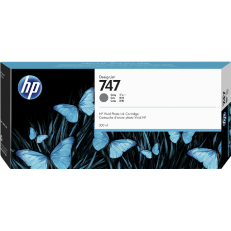 HP 747 Cartouche Gris Originale 