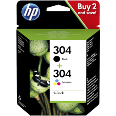 HP 304 Multipack 4 Couleurs Original 