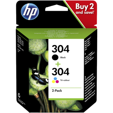 HP 304 Multipack 4 Couleurs Original 