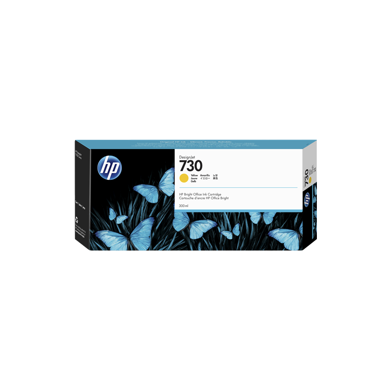 HP 730 Cartouche Jaune 300ml Originale