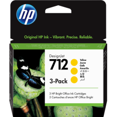 HP 712 Multipack Jaune Original 