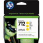 HP 712 Multipack Jaune Original